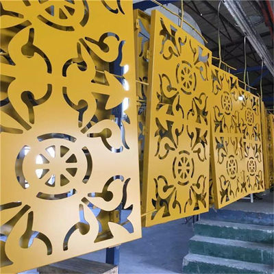 شراء لوحات التغطية الجدارية الزخرفية الخارجية المثقوبة من الألومنيوم المعدني online manufacture